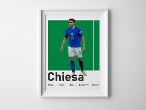 Federico Chiesa Poster, Italian Football Print Sport Poster 1567875182