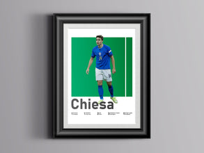 Federico Chiesa Poster, Italian Football Print Sport Poster 1567875182