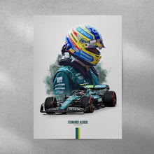 Fernando Alonso 2024 Aston Martin Poster F1 Wall Art 1782908714