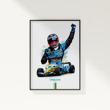 Fernando Alonso Renault Poster F1 Wall Art 1756384117