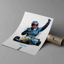 Fernando Alonso Renault Poster F1 Wall Art 1756384117
