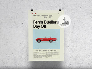 Ferris Bueller's Day Off  Minimalist Movie Poster 1455359651