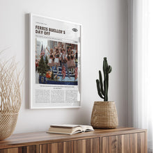 Ferris Bueller's Day Off, John Hughes, Retro Movie Poster, Custom Movie Poster 4421171842