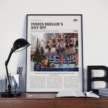 Ferris Bueller's Day Off, John Hughes, Retro Movie Poster, Custom Movie Poster 4421171842