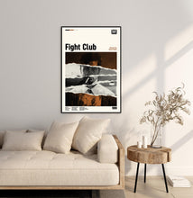 Fight Club Movie Poster Mid-Century Modern Minimalist Print 4375618978