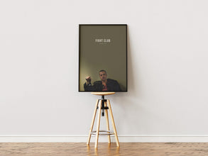 Fight Club Movie Poster,Film Print, Movie Lovers Gift, Printable Wall Art, David Fincher, Edward Norton, Brad Pitt, Retro Vintage Poster 1886836793