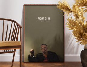 Fight Club Movie Poster,Film Print, Movie Lovers Gift, Printable Wall Art, David Fincher, Edward Norton, Brad Pitt, Retro Vintage Poster 1886836793