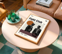 Fight Club Movie Poster, Mid-Century Modern Art, Vintage Movie Print 4442527557 6715