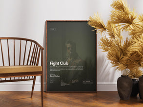 Fight Club Poster, Colored Movie Print, Film Print, Retro Movie, Gift Idea, Wall Art, Wall Design Idea, Game Room, Brad Pitt Poster 1873252105