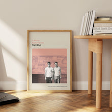 Fight Club print - Movie poster, retro, mid century modern, vintage art print, minimalist 1184312857