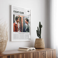 Fight Club, David Fincher, Retro Movie Poster, Custom Movie Poster 4421169588