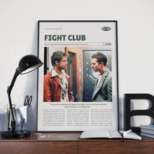 Fight Club, David Fincher, Retro Movie Poster, Custom Movie Poster 4421169588