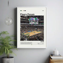 Fiserv Forum Poster,  Milwaukee Bucks Poster Print, Basketball Arena Poster,Basketball Fan Gift