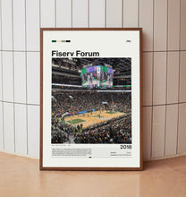 Fiserv Forum Poster,  Milwaukee Bucks Poster Print, Basketball Arena Poster,Basketball Fan Gift