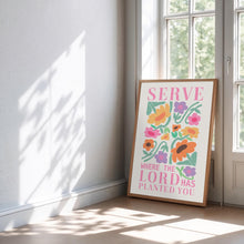 Floral Christian Wall Art Retro Flower Poster (Digital Download) 4301348258