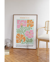 Floral Christian Wall Art, Romans Scripture, Religious Poster, Wall Decor, Faith Poster, Bible Verse, Baptism Gift, Gift for Christian 1761167787