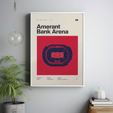 Florida Panthers Poster, Amerant Bank Arena Print, Mid Century Modern Hockey Wall Art,-6ZKFDD