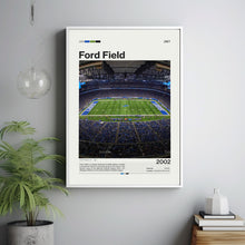 Ford Field Poster, Detroit Lions Poster Print, NFL Stadium Poster, Football Fan Gift Print