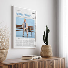 Forrest Gump, Robert Zemeckis, Retro Movie Poster, Custom Movie Poster 4421169307