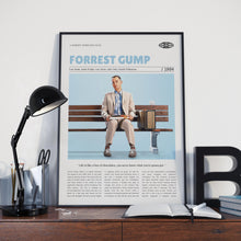 Forrest Gump, Robert Zemeckis, Retro Movie Poster, Custom Movie Poster 4421169307