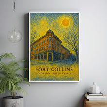 Fort Collins Poster Print, Fort Collins Travel Poster, Fort Collins Minimalistic Wall Art, Fort Collins, Colorado, United States