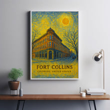 Fort Collins Poster Print, Fort Collins Travel Poster, Fort Collins Minimalistic Wall Art, Fort Collins, Colorado, United States