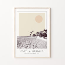 Fort Lauderdale Poster Print, Fort Lauderdale Travel Poster, Fort Lauderdale Minimalistic Wall Art, Fort Lauderdale, Florida, United States 1868249486
