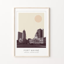 Fort Wayne Poster Print, Fort Wayne Travel Poster, Fort Wayne Minimalistic Wall Art, Fort Wayne, Indiana, United States 1868248054