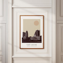 Fort Wayne Poster Print, Fort Wayne Travel Poster, Fort Wayne Minimalistic Wall Art, Fort Wayne, Indiana, United States 1868248054