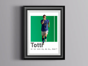Francesco Totti Poster, Italian Football Legend Wall Art Sport Poster 1590396764
