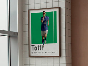 Francesco Totti Poster, Italian Football Legend Wall Art Sport Poster 1590396764