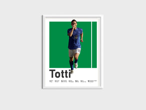 Francesco Totti Poster, Italian Football Legend Wall Art Sport Poster 1590396764