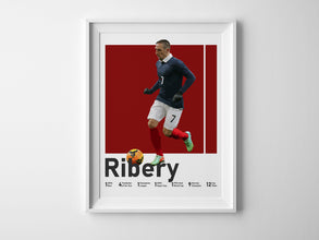 Franck Ribery Soccer Poster, French Midfielder Print Sport Poster 1584283588
