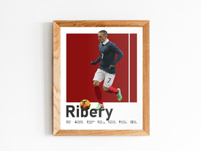 Franck Ribery Soccer Poster, French Midfielder Print Sport Poster 1584283588