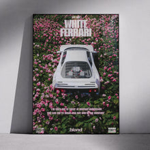 Frank Ocean Blond Album Cover Poster - White Ferrari Wall Art Print  4314038902