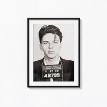 Frank Sinatra Mugshot Print, Frank Sinatra Black and White Wall Art, Vintage Print, Photography Prints, Museum Quality Photo Art Print 1870524526