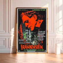 Frankenstein--Movie Poster,High Quality Canvas Print, Wall Art, Room Decor, Art Poster For Gift Unframed 1821378707