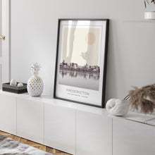 Fredericton Poster Print, Fredericton Travel Poster, Fredericton Minimalistic Wall Art, Fredericton, New Brunswick, Canada 1882436609