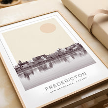 Fredericton Poster Print, Fredericton Travel Poster, Fredericton Minimalistic Wall Art, Fredericton, New Brunswick, Canada 1882436609