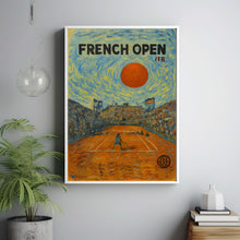 French Open Poster, Minimalist, Helvetica, Mid-Century Modern, French Open Tennis Print, Tennis Poster, French Open Art, French Open Print