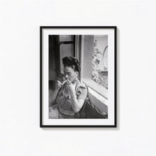 Frida Kahlo Smoking Poster, Mexican Artist, Black and White Wall Art, Vintage Print, Photography Prints, Museum Quality Photo Art Print 1620779133
