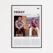 Friday, F. Gary Gray, Retro Movie Poster, Custom Movie Poster Print 4421174682