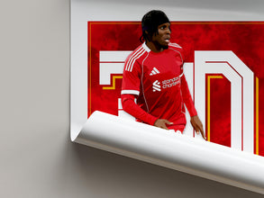 Frimpong Football Poster Modern Liverpool Football Wall Art Print 4392433671