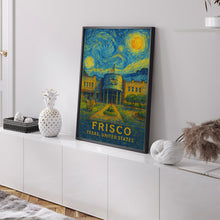 Frisco Poster Print, Frisco Travel Poster, Frisco Van Gogh Style Wall Art, Frisco, Texas, United States
