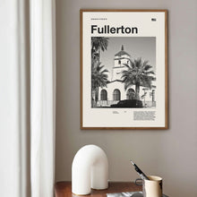 Fullerton Art Print  Fullerton  Poster  Fullerton Wall Art  Mid Century Poster  Travel Print Art  California 1574744146