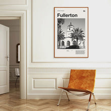 Fullerton Art Print  Fullerton  Poster  Fullerton Wall Art  Mid Century Poster  Travel Print Art  California 1574744146