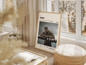 Fury Poster, Brad Pitt Poster, World War II Film Fury Print, David Ayer's War Themed Movie Print, Cinematic Room Decor, Gift Film Poster 4327663633