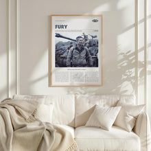 Fury, David Ayer, Retro Movie Poster, Custom Movie Poster 4421169615