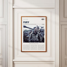 Fury, David Ayer, Retro Movie Poster, Custom Movie Poster 4421169615