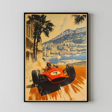 GP Monaco 1967 – Anonymous Racing Poster – Iconic Vintage Design for Home Decor